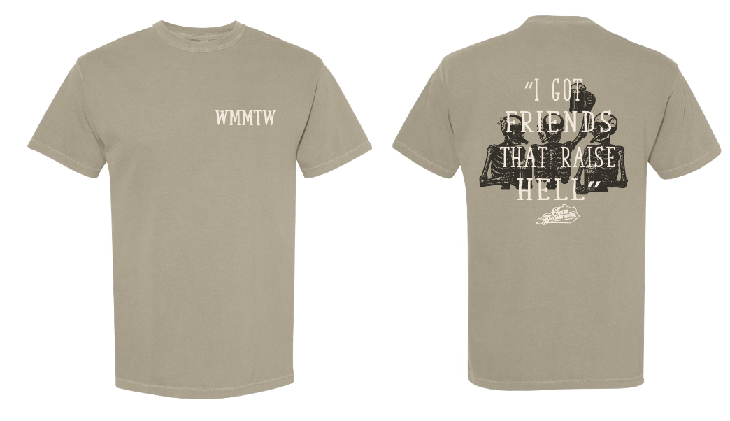 "I Got Friends That Raise Hell" Tee - Sandstone