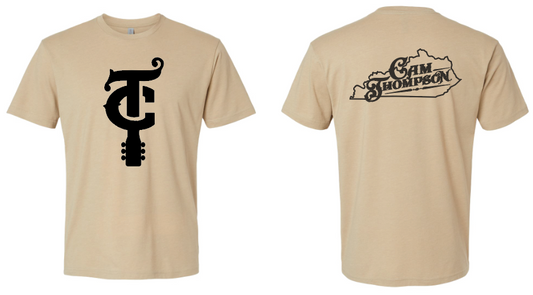 Big "CT" Tee - Tan